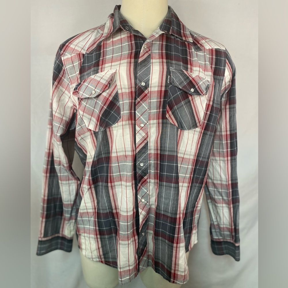 Levi’s Long Sleeve Western Shirt with Snaps Men’s XL